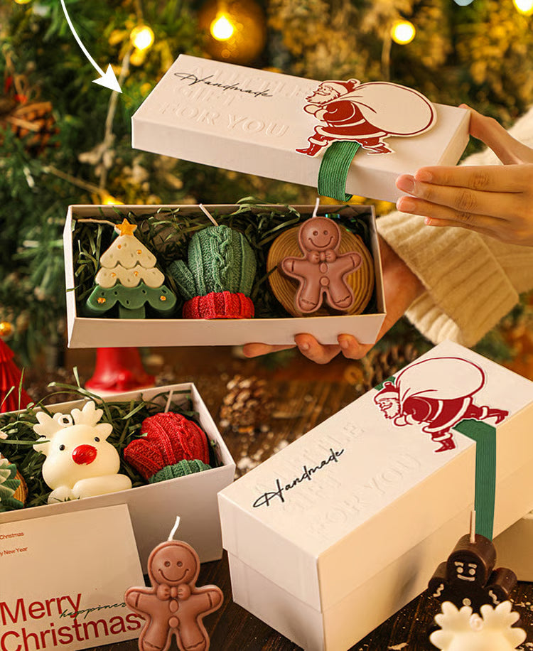 🎅Handmade Christmas Scented Candle Gift Set: A Festive Essential for Atmosphere & Gifting🕯️🎄