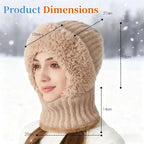 3 in 1 Beanie Hat for Women