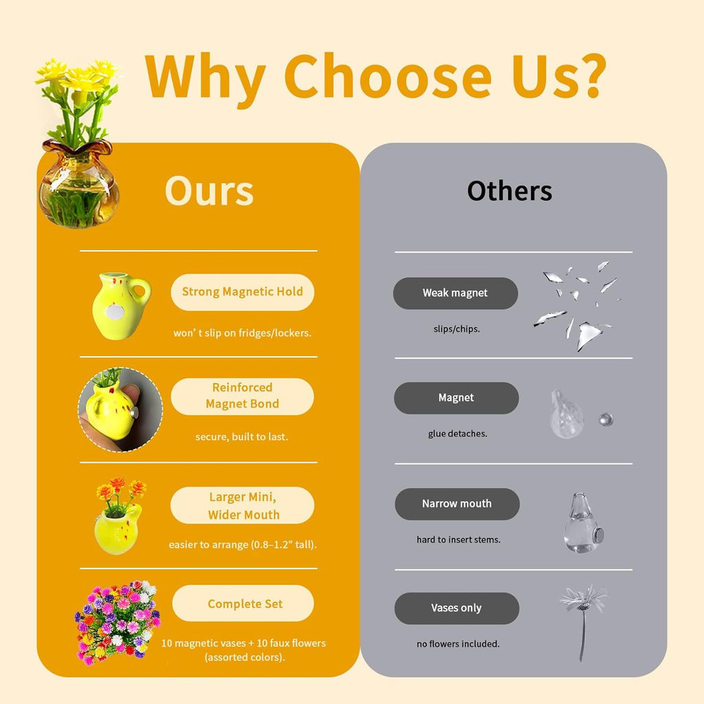 🎉Last Day 50% OFF⏰️Magnetic Mini Vase Set