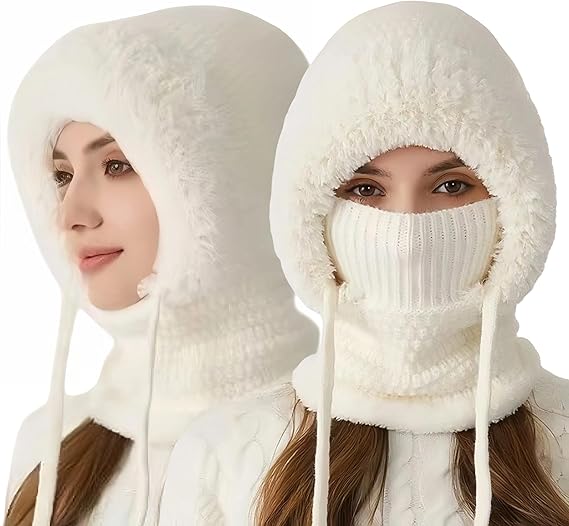 3 in 1 Beanie Hat for Women