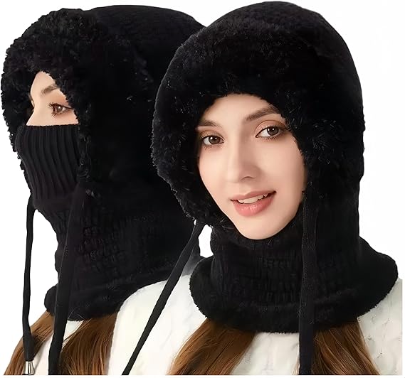 3 in 1 Beanie Hat for Women