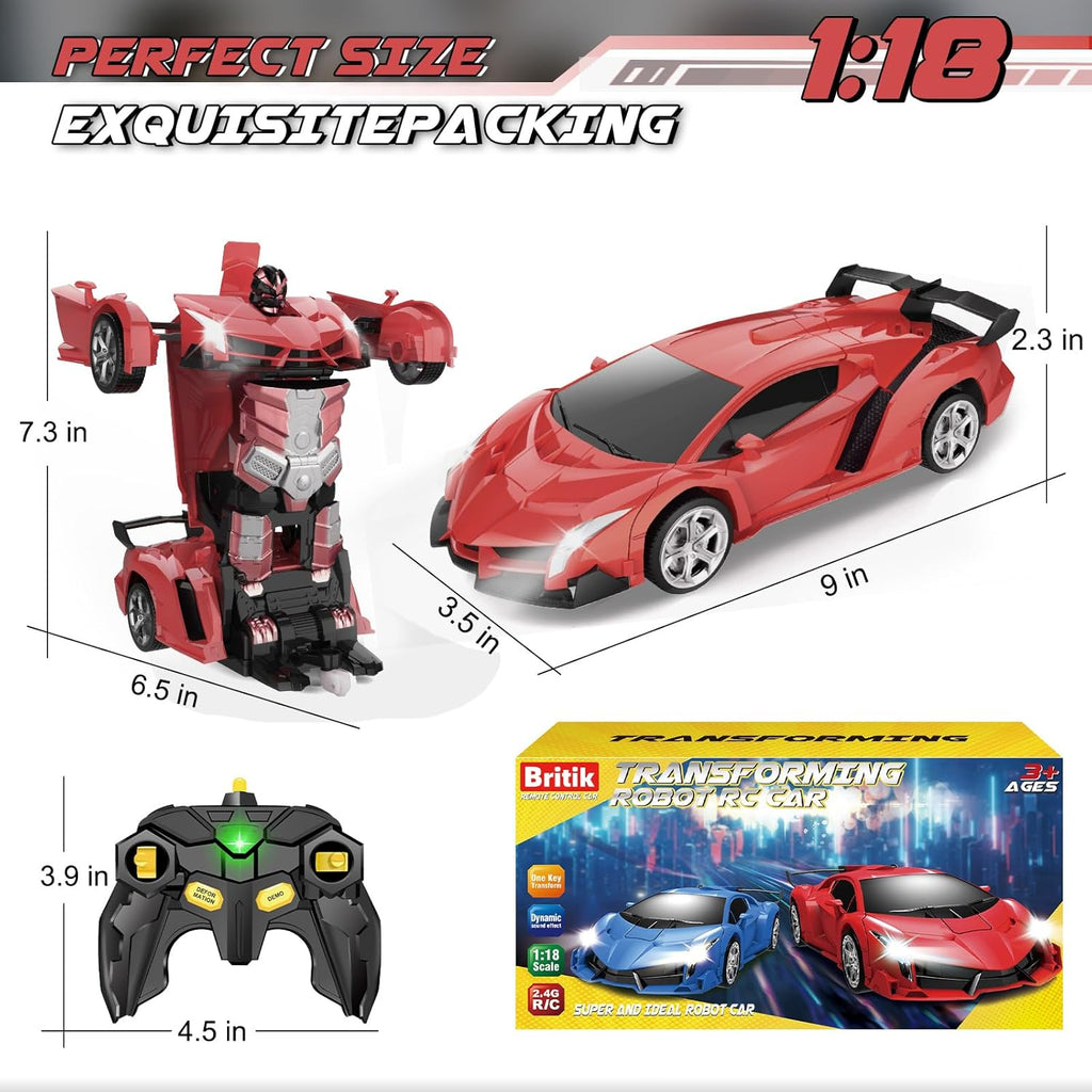 🎉[XmasGifts]Tibibee Transform Easter RC Cars for Boys 3-15