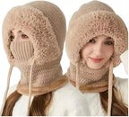 3 in 1 Beanie Hat for Women