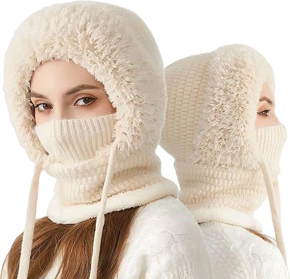 3 in 1 Beanie Hat for Women