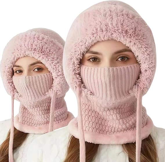 3 in 1 Beanie Hat for Women