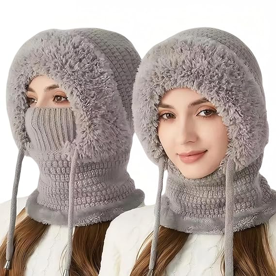 3 in 1 Beanie Hat for Women