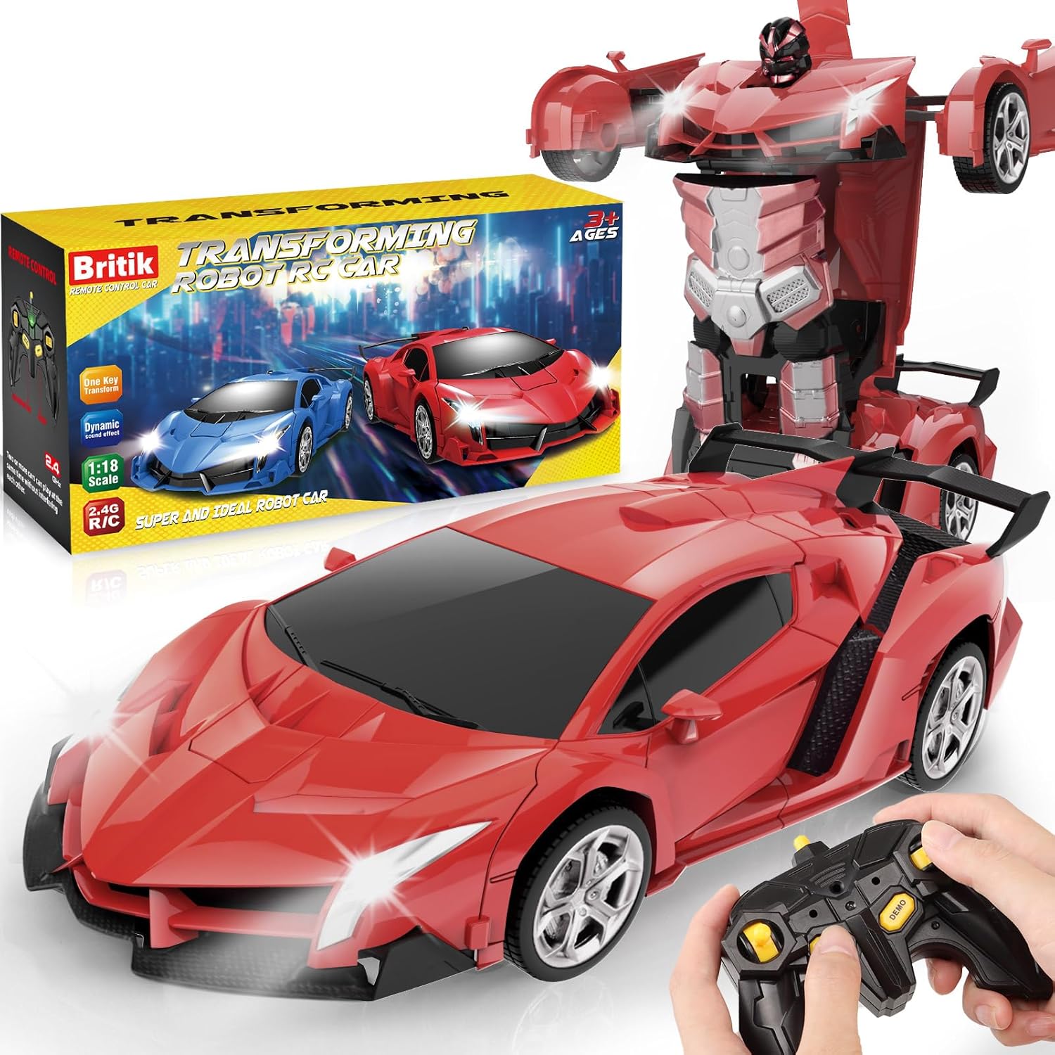 🎉[XmasGifts]Tibibee Transform Easter RC Cars for Boys 3-15