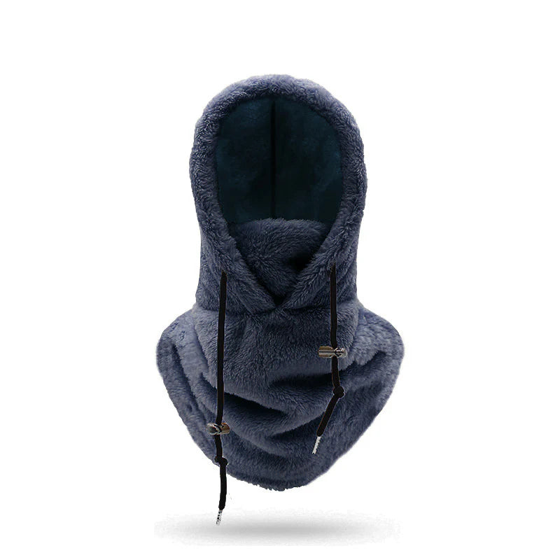 Winter Sale🥰Sherpa Hood Ski Mask, Drawstring Face Cover Coldproof Warm Cap Hat(🎁Buy three and get free shipping)
