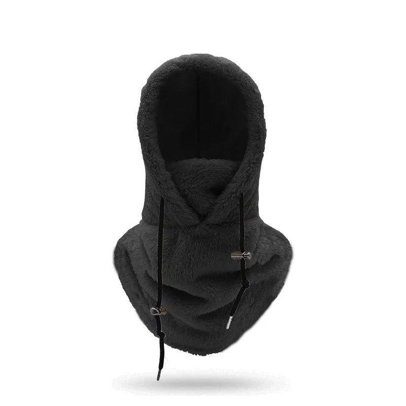 Winter Sale🥰Sherpa Hood Ski Mask, Drawstring Face Cover Coldproof Warm Cap Hat(🎁Buy three and get free shipping)