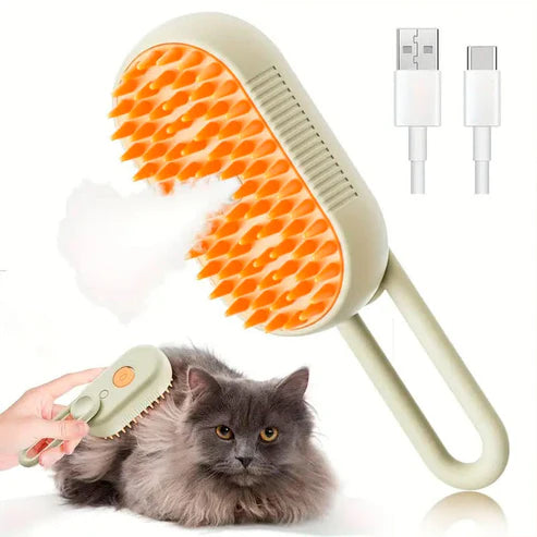 4-in-1 Cat & Dog Steam Brush